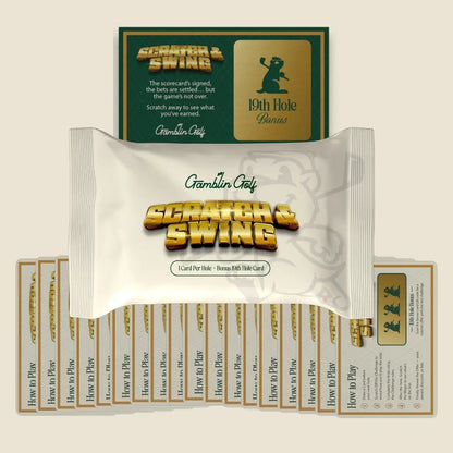 ⛳🏌️‍♂️ Scratch & Swing – The Ultimate Scratch-Off Golf Card Game (3 Decks / 57 Challenges)