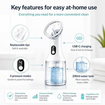 🔥 Today Only! ⚡Pryxo™ Electric Ear Cleaner — Keep Your Ears Clean & Hear Every Sound Clearly 👨‍👩‍👧‍👦