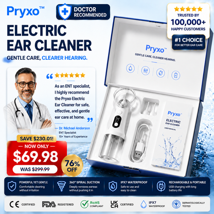 🔥 Today Only! ⚡Pryxo™ Electric Ear Cleaner — Keep Your Ears Clean & Hear Every Sound Clearly 👨‍👩‍👧‍👦